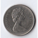 1969 - CANADA Quarto di Dollaro Renna Poco Circolato